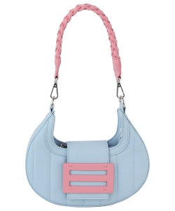 Candy Colorblock Shoulder Bag LHU511 BLUE